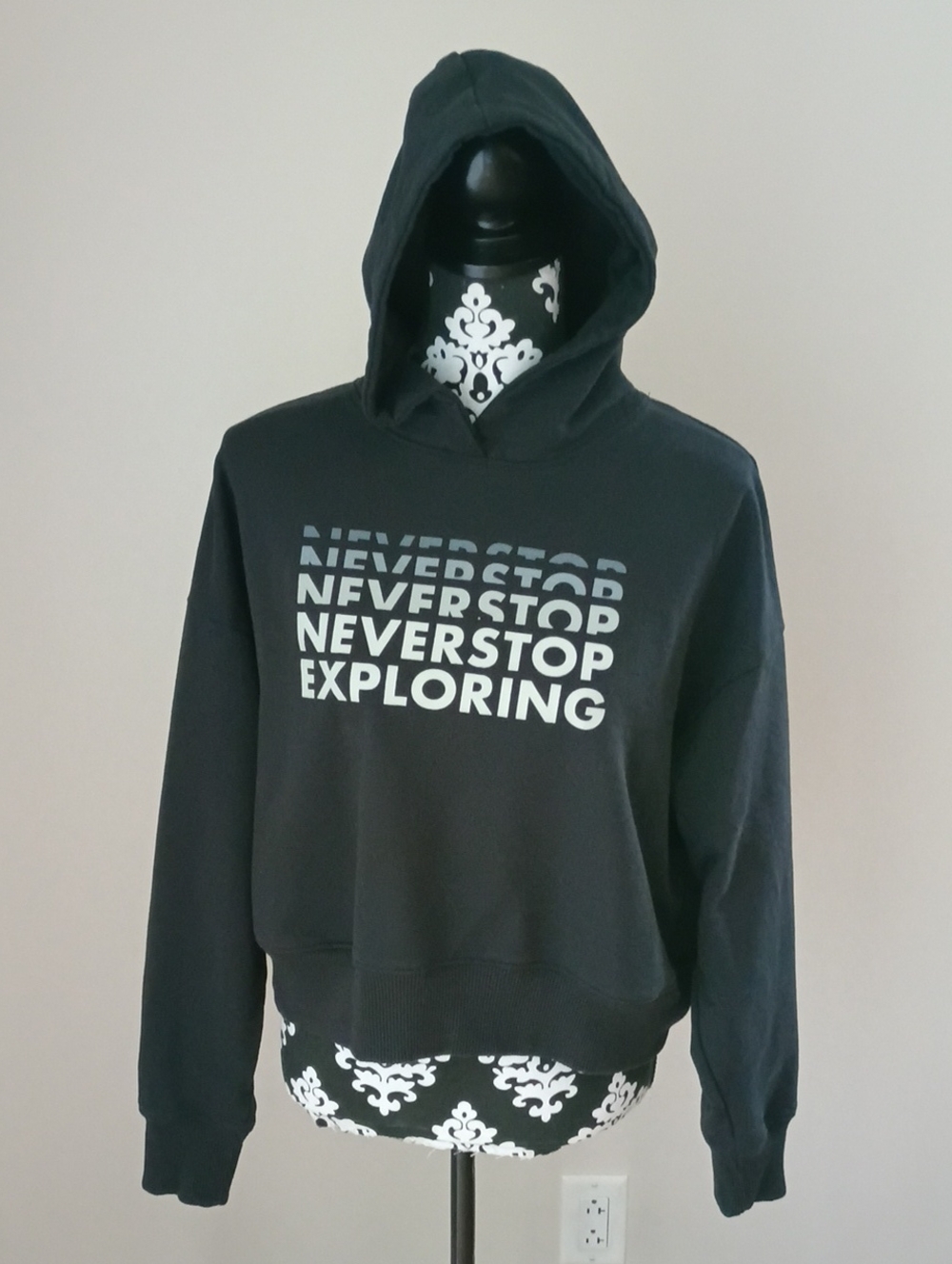 The North Face Never Stop Exploring Crop Hoodie Sweatshirt